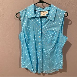 Women’s St. John’s Bay Button Down Dress Tank Top